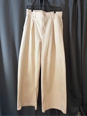 Women’s Wide-Leg Cream Trouser Pant